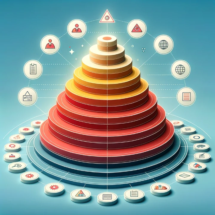 bureaukrati som en pyramide